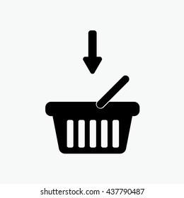 Shopping Basket Vector Icon