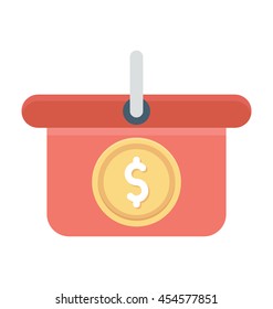 Shopping Basket Vector Icon