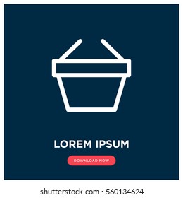Shopping basket vector icon