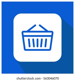 Shopping basket vector icon