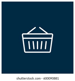Shopping basket vector icon