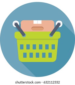 Shopping Basket Vector Icon