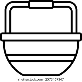 Shopping Basket vector icon. Can be used for printing, mobile and web applications.