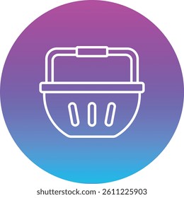 Shopping Basket vector icon. Can be used for printing, mobile and web applications.