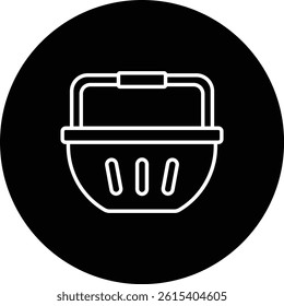 Shopping Basket vector icon. Can be used for printing, mobile and web applications.