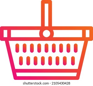Shopping Basket Vector Icon Design Illustration