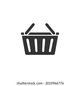 Shopping basket vector icon. Shop sign isolated on white background. Modern element illustration from UI concept. Online shopping concept