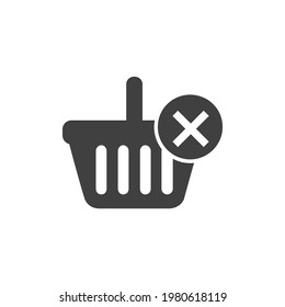 Shopping, basket vector icon. Simple element illustration from UI concept. Shopping, basket vector icon. Finance concept vector illustration.