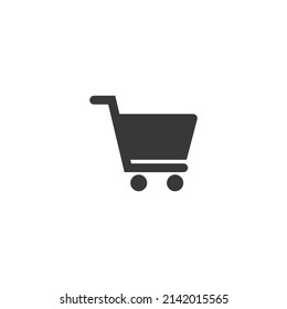 Shopping, basket vector icon. Simple element illustration from UI concept.