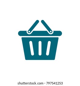 shopping basket vector icon, shopping basket in trendy flat style 