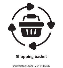 Shopping basket Vector Icon which can easily modify or edit

