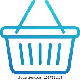 Shopping basket vector icon.illustration vector  with a white background