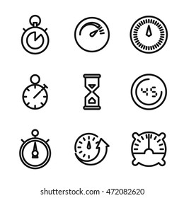 Iconos del vector de la cesta de la compra. Conjunto de ilustración simple de 9 Elementos de cesta de la compra, iconos editables, se puede utilizar en logotipo, interfaz de usuario y Diseño web