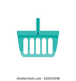 Shopping basket. Vector illustration.