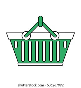 shopping basket vector illustration