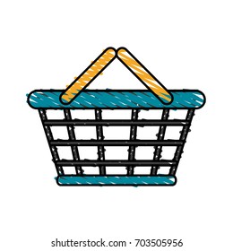 shopping basket vector illustration