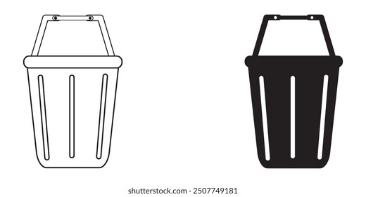 Shopping Basket Vector illustration. Shopping and E-commerce Glyph icon design eps 10