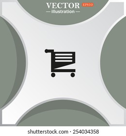 Shopping basket , vector illustration, EPS 10