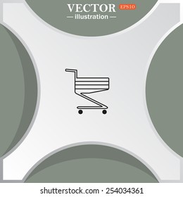 Shopping basket , vector illustration, EPS 10