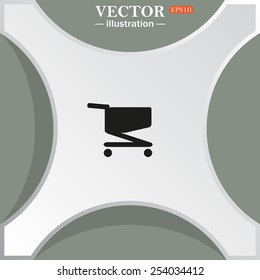 Shopping basket , vector illustration, EPS 10