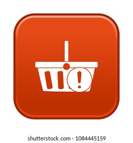 shopping basket warning