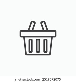 Shopping basketlinesimple icon in line style.