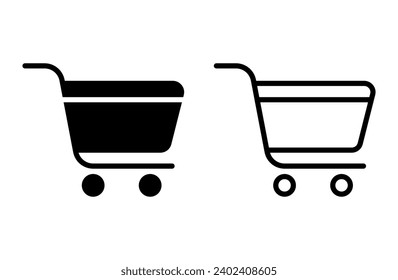 shopping baskets and trolleys in stores