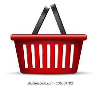 Shopping basket.Vector