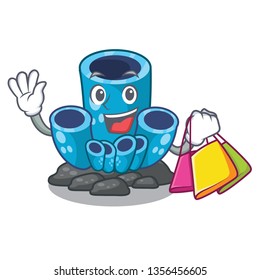 Shopping blue sponge coral in character aquarium