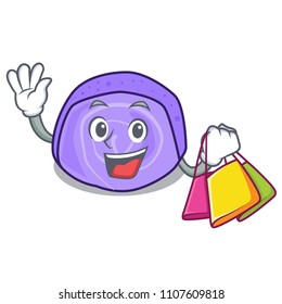 Shopping blueberry roll cake character cartoon