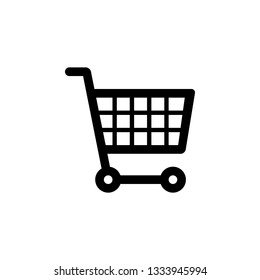 Shopping Cart vector border icon. This icon use for admin panels, website, interfaces, mobile apps