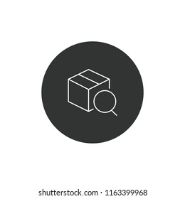 Shopping box vector icon
