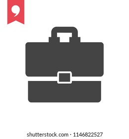 Shopping briefcase vector icon
