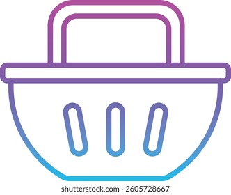 Shopping Bucket vector icon. Can be used for printing, mobile and web applications.