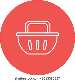 Shopping Bucket vector icon. Can be used for printing, mobile and web applications.