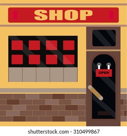 shopping building icon