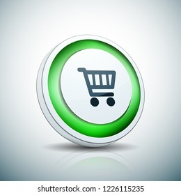 Shopping button illustration