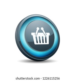 Shopping button illustration
