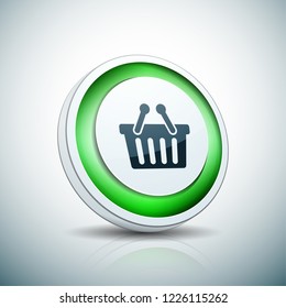 Shopping button illustration
