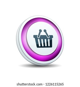 Shopping button illustration