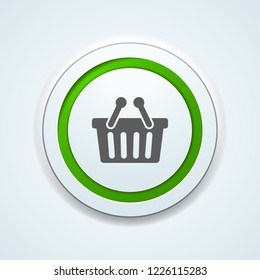 Shopping button illustration
