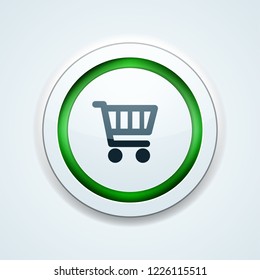 Shopping button illustration