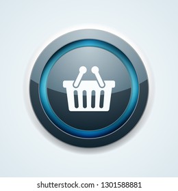 Shopping button illustration