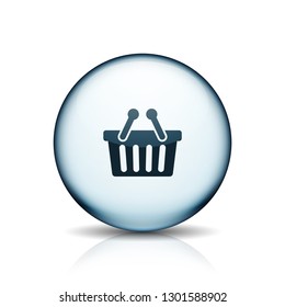 Shopping button illustration