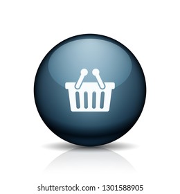 Shopping button illustration