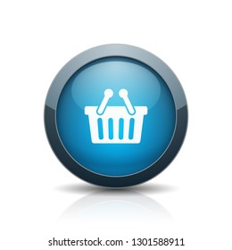 Shopping button illustration