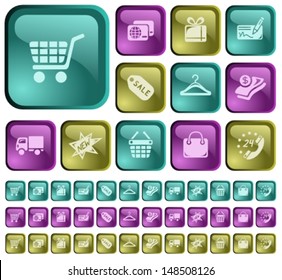 Shopping button set