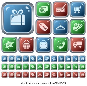 Shopping button set
