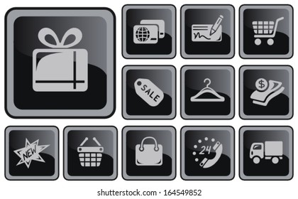Shopping button set