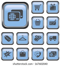 Shopping button set